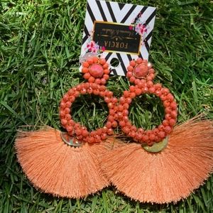 Tassel earrings, arete artesanal traido de  México